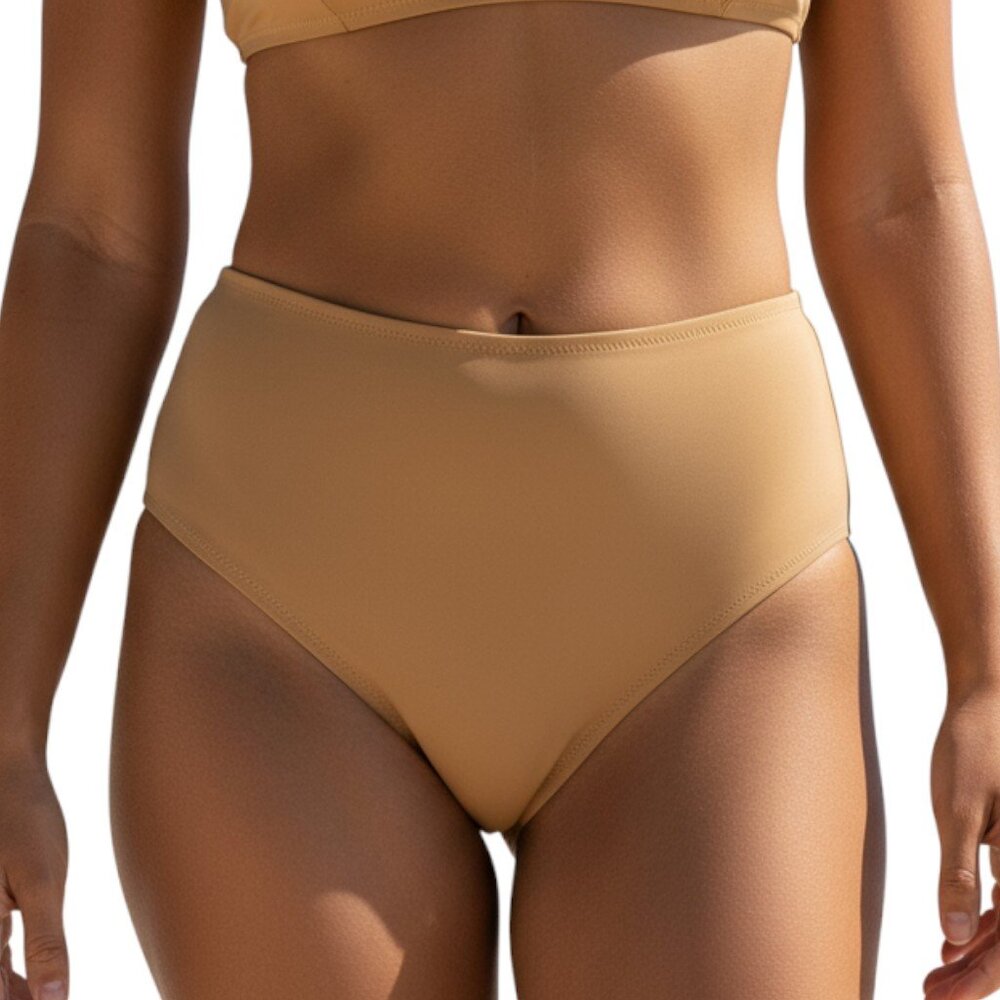 Aerie NWT Brown High Cut Cheeky Bikini Bottom Size S